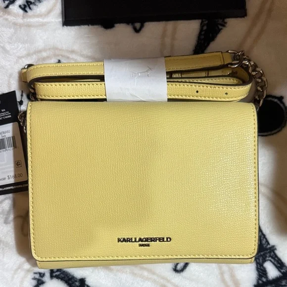 Karl Lagerfeld Vibrant Yellow Crossbody Bag - Picture 2 of 10